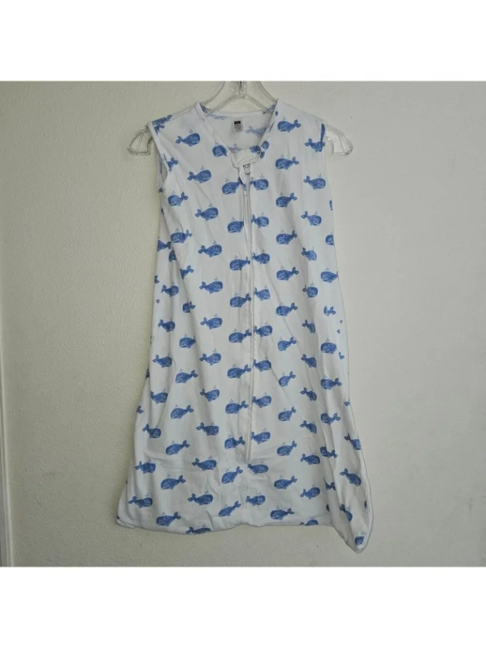 3 Baby Sleep Sack Lot Cotton XL 18-24 Months HB Hudson Baby Blue Whales Flowers